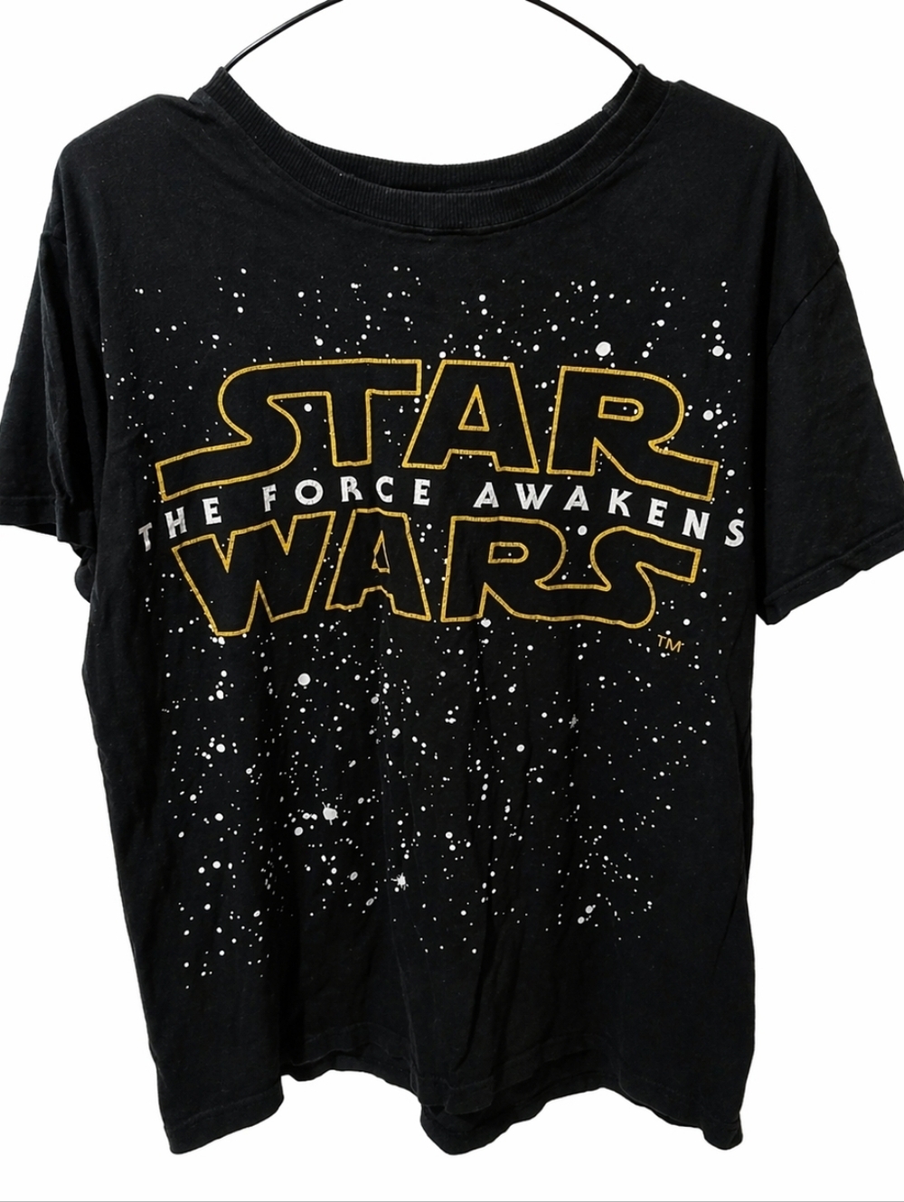 Large Star Wars Black T-Shirt 100% Cotton Good Condition Casual